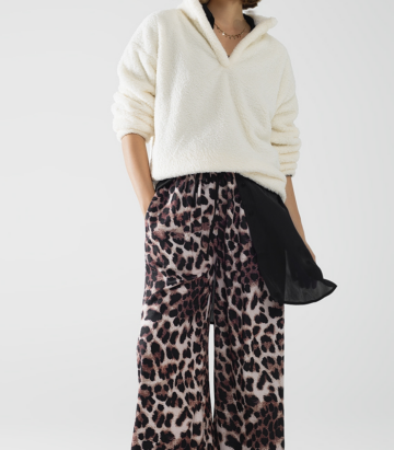 Maglione Ecru Collo A V - immagine 4