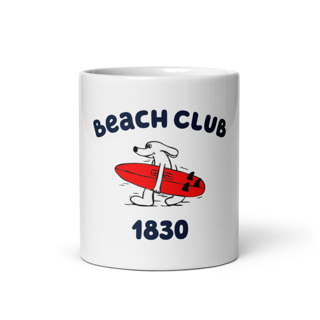 Beach Club 1830 | Tazza bianca lucida
