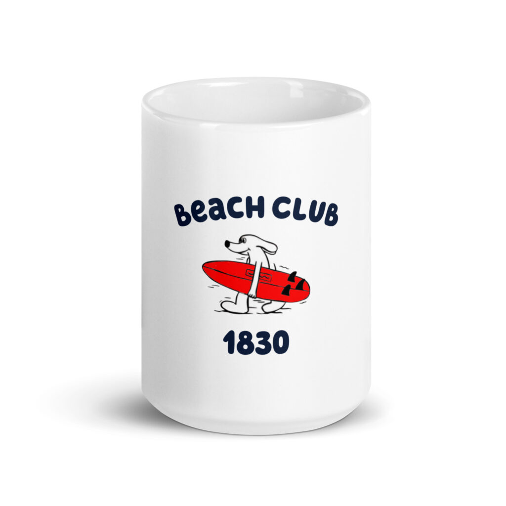 Beach Club 1830 | Tazza bianca lucida