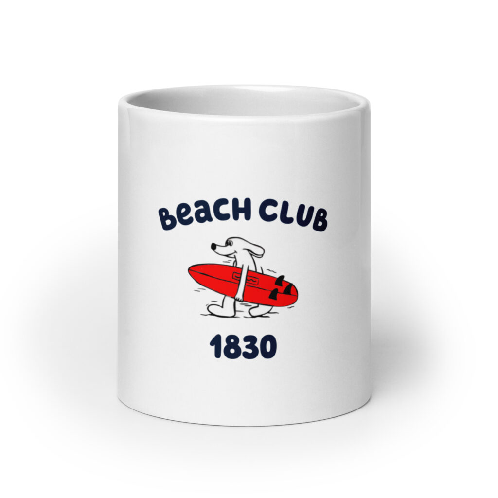 Beach Club 1830 | Tazza bianca lucida