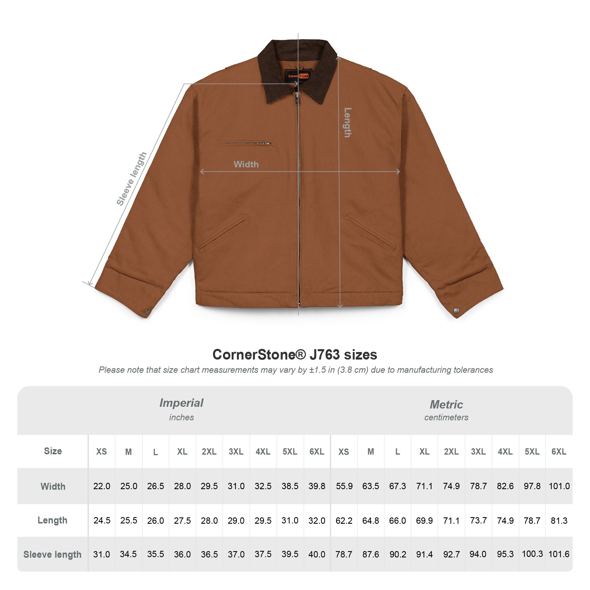 Brown Canvas Work Carpenter Jacket - immagine 4